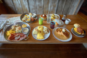 five oaks farm kitchen breakfast foods on table