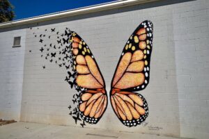butterfly mural downtown sevierville